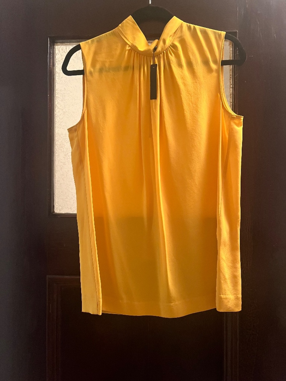 Judith & Charles yellow silk blouse NWT size 8